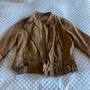 Free people leather Moto jacket. Worn once